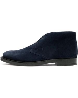 Tod's Marineblaue Wildleder Wüstenstiefel