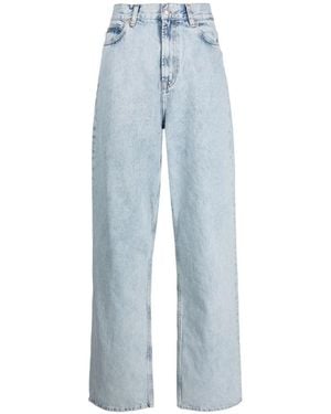Wardrobe NYC Straight Fit Jeans - Blue