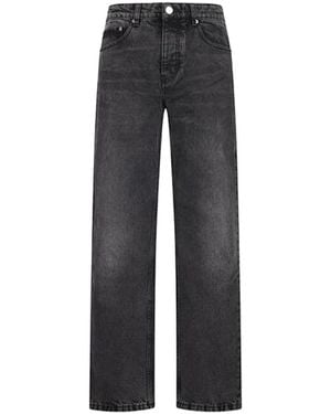 Ami Paris Gerades Jeans - Grau