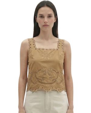 Berenice Tops ,Katoen Top Crista - Naturel