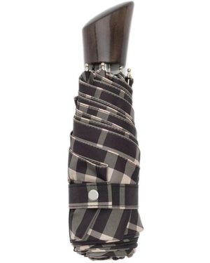 Burberry Check Opvouwbare Paraplu - Zwart
