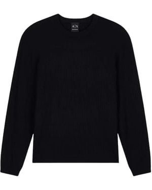ARMANI EXCHANGE Pullover Aus Viskose-Mix - Schwarz