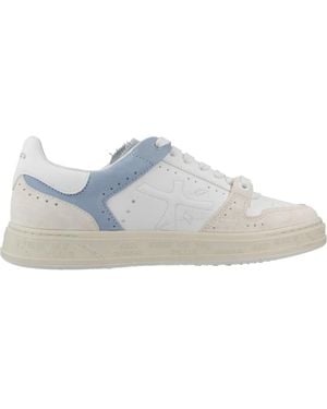 Premiata Schoenen ,Wit ,Tijdloze Trainers Voor Een Stijlvolle Look - Blauw