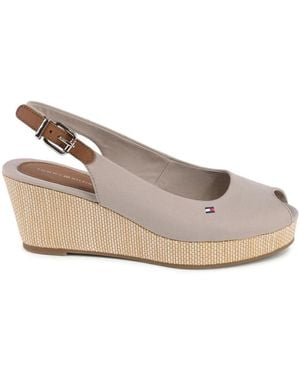 Tommy Hilfiger Slingback Sandalen - Grau