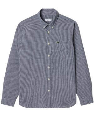Lacoste Overhemden ,Blauw ,Katoen Shirts Blu