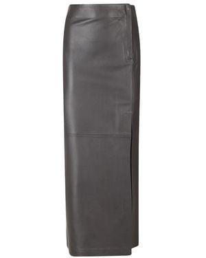 Alysi Leather Skirts - Gris