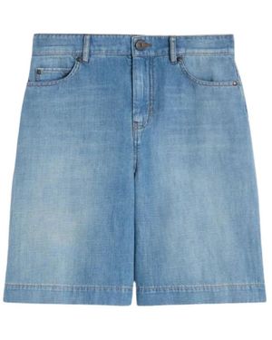 Weekend by Maxmara Denim Shorts - Blue