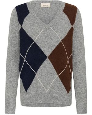 Cream Truien & Vesten ,Grijs ,Wol Crmerle V-Neck