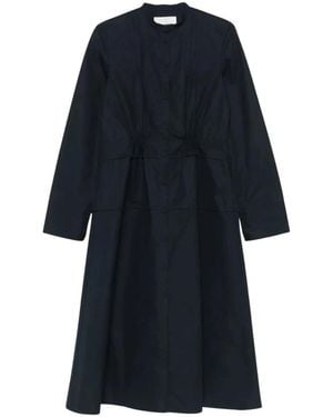 Jil Sander Kleedjes ,Zwart ,Katoen Shirt Kleedjes - Blauw