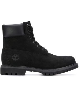 Timberland Schoenen ,Zwart ,Leer Premium 15.24 Cm Waterdichte Boot