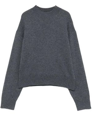 Pinko Round-Neck Knitwear - Gris