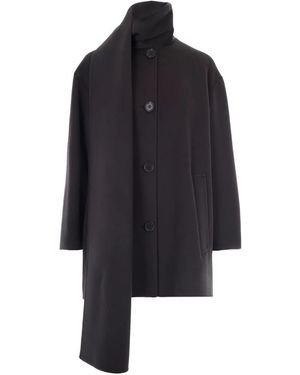 Max Mara Single-Breasted Coats - Negro