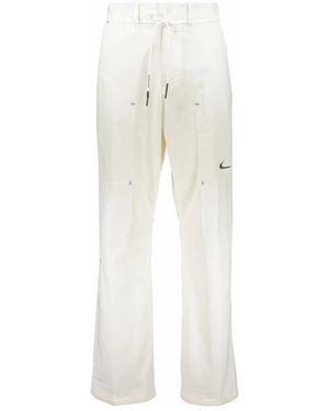 Nike Straight Trousers - Bianco