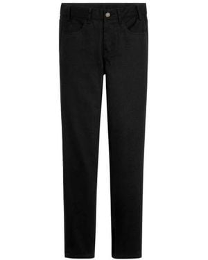 Celine Cotton Skinny Jeans Met Klassiek Design - Zwart