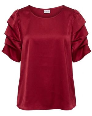 iN FRONT Blouses - Rouge