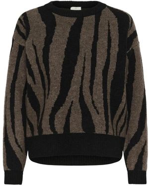 Kaffe Round-Neck Knitwear - Noir