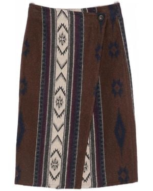 Diega Midi Skirts - Marrón