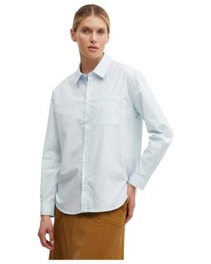 A.P.C. Boyfriend Brodée Shirt - Blauw