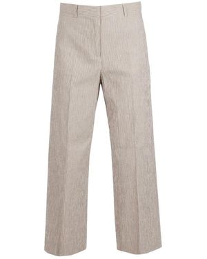 Weekend by Maxmara Broeken ,Katoen Pantalone Marina A Righe - Grijs