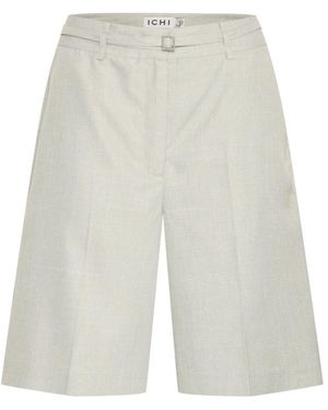 Ichi Casual Shorts - White