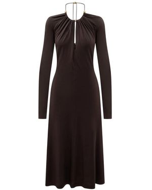 Ferragamo Midi Dresses - Black