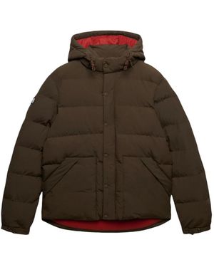 Superdry Outdoor Everest Puffer Jacke - Braun
