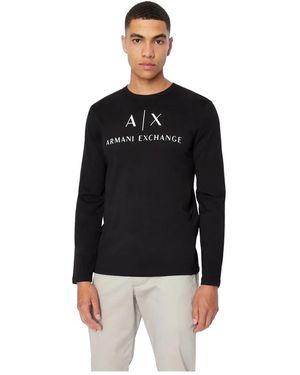 ARMANI EXCHANGE Long Sleeve Tops - Nero