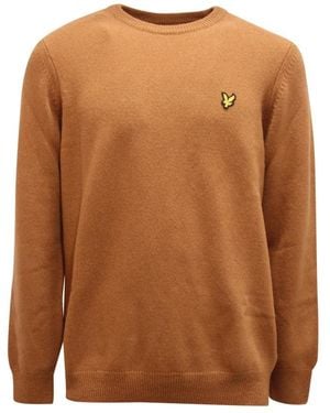 Lyle & Scott Round-Neck Knitwear - Brown