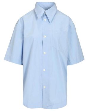 Ami Paris Short Sleeve Shirts - Blue