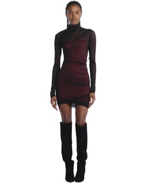 Amazuìn Mini-Jurk Met Sluier - Zwart