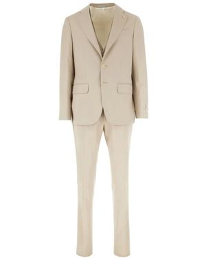 Corneliani Single Breasted Suits - Neutro