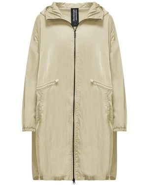Bomboogie Ongevoerde Parka Met Elastisch Trekkoord - Naturel