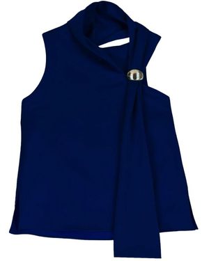 Imperial Sleeveless Tops - Blu