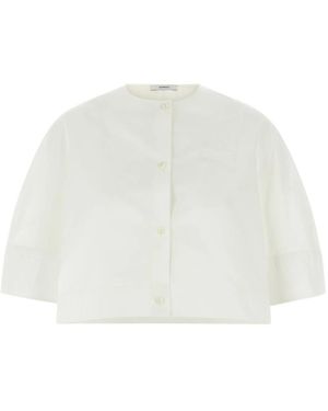 Givenchy Overhemden ,Wit ,Katoen Cropped Shirt