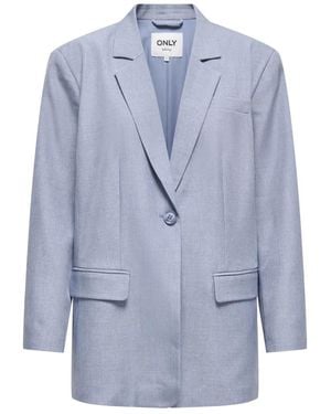 ONLY Jassen ,Blauw ,Leer Onllinda Blazer
