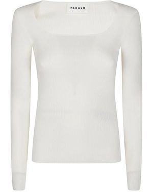 P.A.R.O.S.H. Round-Neck Knitwear - Blanco