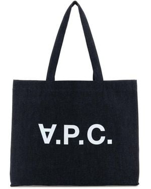 A.P.C. Tote Bags - Noir