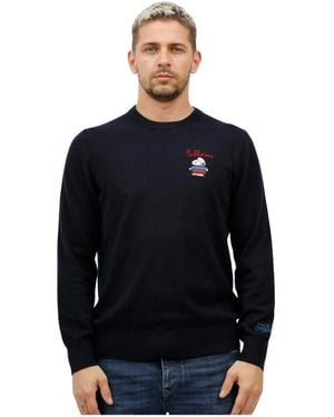 Mc2 Saint Barth Round-Neck Knitwear - Blu