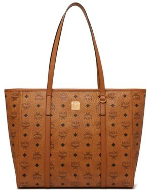 MCM Tote Bags - Brown