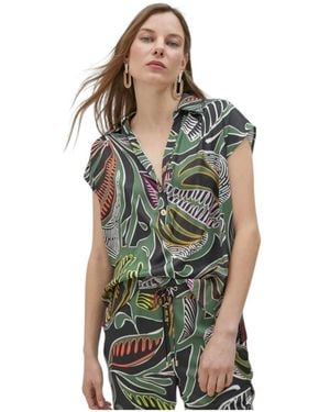 Lola Casademunt Bluse Mit Tropischem Print - Grün