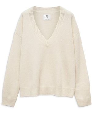 Anine Bing V-Neck Knitwear - Neutre