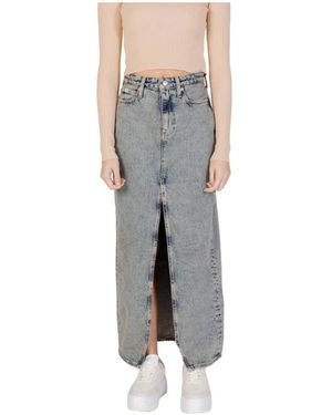 Calvin Klein Denim Skirts - Gris