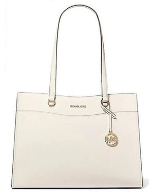 Michael Kors Strukturierte Jet Set Travel Tasche - Natur