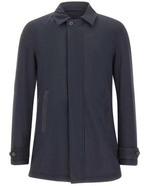 Paul & Shark Single-Breasted Coats - Blue