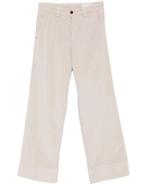 White Sand Straight Trousers - Neutro
