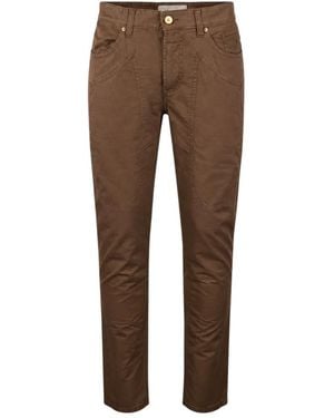 Jeckerson Slim-Fit Trousers - Marrón
