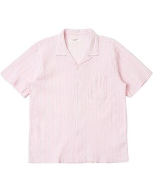 Universal Works Short Sleeve Shirts - Pink