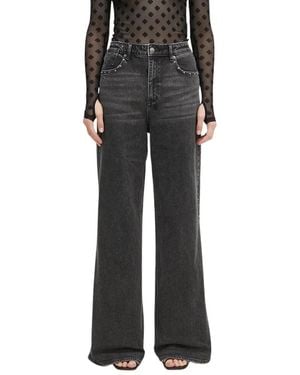 Ksubi Gerades Jeans - Schwarz
