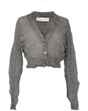 Phisique Du Role Cropped Cardigan - Grau