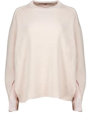 Christopher Esber Truien & Vesten ,Roze ,Nylon Airbag Sweater - Naturel